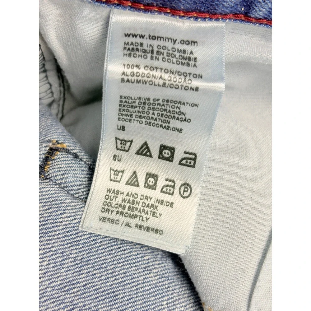 Tommy Hilfiger Freedom Relaxed Fit Jeans Mens 38 Blue Denim Straight Leg 32.5